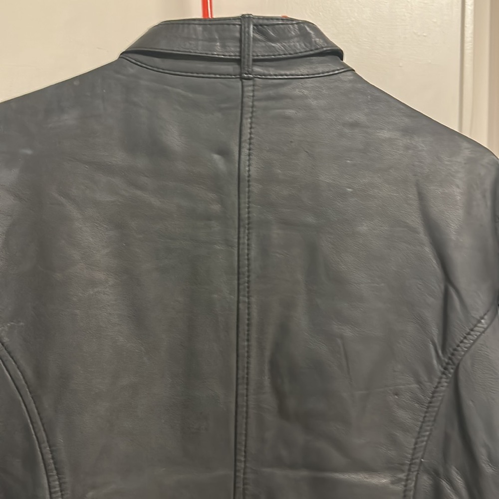 GQ Firenze-Italia Pure Leather short jacket! Classy, stylish, sassy!UK S/M! NWOT - Picture 11 of 16